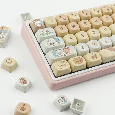 Sunzit PBT Key caps - MOA Keycaps, Cute Keycap, Chiikawa Momonga Keycap Set in Saudi Arabia