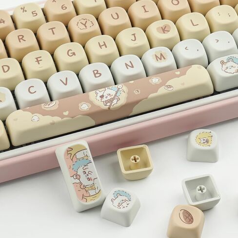 Sunzit PBT Key caps - MOA Keycaps, Cute Keycap, Chiikawa Momonga Keycap Set in Saudi Arabia