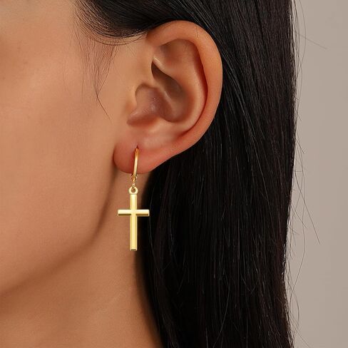 100Pcs Alloy Smooth Surface Pocket Cross Charm Small Crucifix Pendant Bulk for Crafts Keychain Diy Jewelry Making Supplies in Saudi Arabia