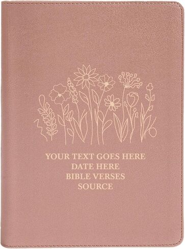 Personalized CSB She Reads Truth Community Study Bible Faux Leather Medium Print Size | Custom with Full Cover Garden Design and Name | Gift for Christian & Religious Celebrations | Rose Gold in Kuwait