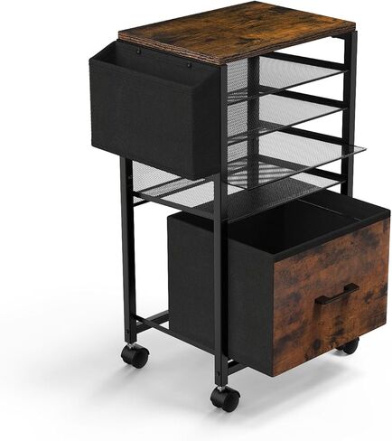 MoKo Vinyl Record Storage, 2-Tier Vinyl Record Holder, Vinyl Record Storage Rack with Dividers for Storing Albums, Books, Magazines, Files - Storage Up to 250 LP, Easy Assembly in Saudi Arabia