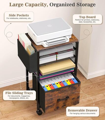 MoKo Vinyl Record Storage, 2-Tier Vinyl Record Holder, Vinyl Record Storage Rack with Dividers for Storing Albums, Books, Magazines, Files - Storage Up to 250 LP, Easy Assembly in Saudi Arabia