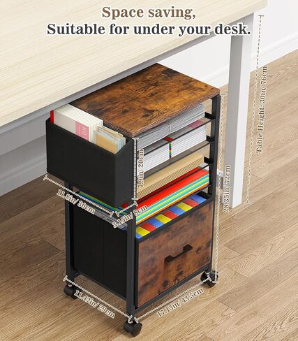 MoKo Vinyl Record Storage, 2-Tier Vinyl Record Holder, Vinyl Record Storage Rack with Dividers for Storing Albums, Books, Magazines, Files - Storage Up to 250 LP, Easy Assembly in Saudi Arabia