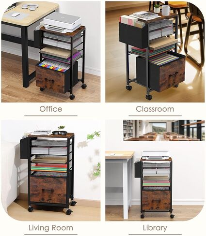 MoKo Vinyl Record Storage, 2-Tier Vinyl Record Holder, Vinyl Record Storage Rack with Dividers for Storing Albums, Books, Magazines, Files - Storage Up to 250 LP, Easy Assembly in Saudi Arabia