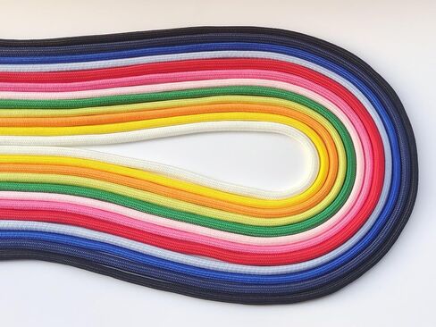 1/4 Inch Polyester Cord 24 Yards 12 Colors Lightweight Rope for Craft (2713 Mixed Color) in Kuwait