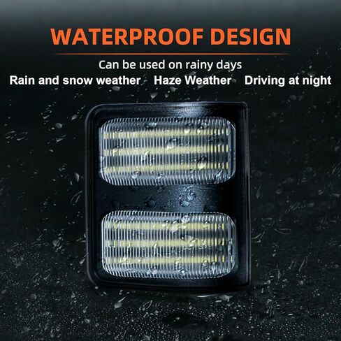 مرآة جانبية بدوره مصباح إشارة لـ F250 F350 F450 F550 Super Duty 2008 2009 2010 2011 2012 2013 2014 2015 2016 عدسة مدخنة مفاتيح صفراء متتابعة وأضواء بيضاء DRL in Kuwait