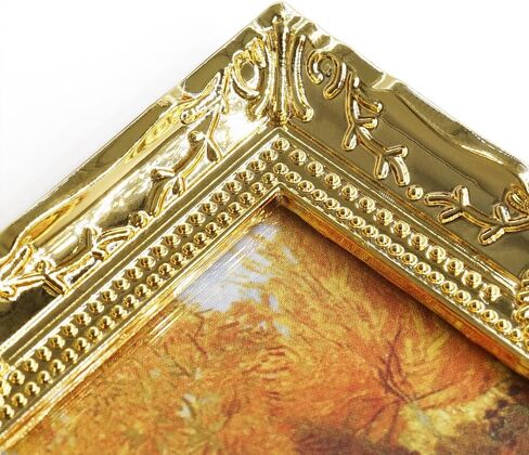 Odoria Dollhouse Wall Art Miniature: 1/12 Scale Framed Picture Vintage - Mini Painting Golden Antique for Gallery - Tiny Artwork Decor Van Gogh in Kuwait