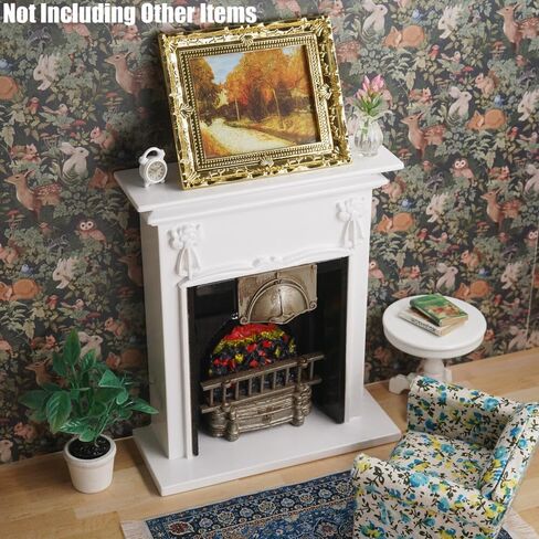 Odoria Dollhouse Wall Art Miniature: 1/12 Scale Framed Picture Vintage - Mini Painting Golden Antique for Gallery - Tiny Artwork Decor Van Gogh in Kuwait