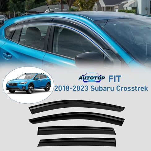 4PCS Tape-On Window Visors Deflectors Sun Rain Guards for 2019-2023 Ford Ranger SuperCrew in Saudi Arabia