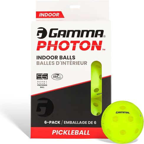GAMMA Sports Photon Indoor Pickleball Balls, USAPA Approved, Pickleball Accessories, Pack of 03 in Saudi Arabia