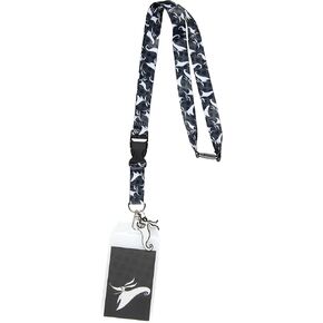 Nightmare Before Christmas Lanyard Zero The Dog ID Badge Holder Lanyard w/ 2" Rubber Pendant