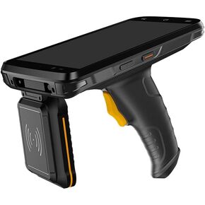Barcode Scanner Android, Handheld PDA with Full Screen 6" Android 12, Data Terminal Rugged PDA Mobile Computer UHF RFID Reader Wi-Fi 4G LTE, Bluetooth 5.1, GPS Inventory Scanner with SDK