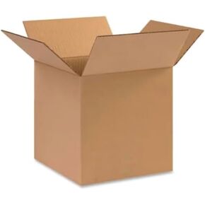 25 Pack 10 x 10 x 10 Corrugated Cardboard Boxes For Packing, Shipping, or Moving