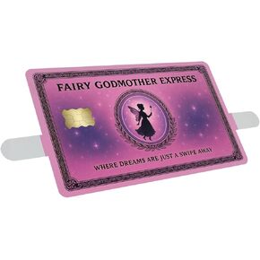 KCD Fairy Godmother Express Credit Card Skin – Magical Vinyl Card Cover Decal – 3-Pack Waterproof Sticker Wraps for Debit, Credit, Gift, or ID Cards - CCS032