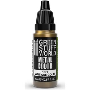 Green Stuff World - Metallic Paint Antique Gold 1871 for Models and Miniatures