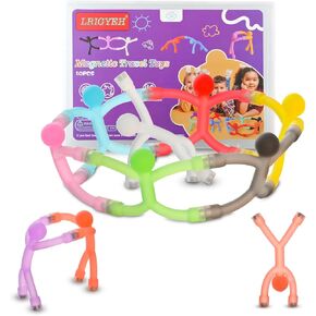 Magnetic Travel Toys for Toddler Kid 10PCS, Airplane Travel Activities Essential Fidget Toys Fun Magnet Men People Magnetic Fridge for Toddlers, Easter Basket Stuffers Gift for Toddler 1-3