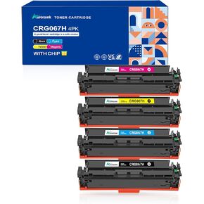 CRG 067H CRG-067 Toner Cartridge Set, 067H High Yield Toner, Replacement for Compatible Canon 067H Compatible for Color ImageClass MF656Cdw LBP632Cdw MF654Cdw MF653Cdw LBP633Cdw Printer (4 Pack)