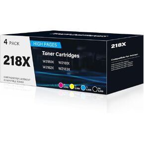 206X Toner Cartridges High Yield 4 Pack Compatible for 206 X 206A Set for Color Laser Jet Pro M255dw M255nw MFP M283fdw M283cdw M282nw M283fdn Printer (Black/Cyan/Yellow/Magenta)