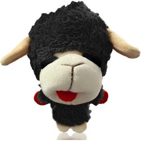 Multipet Knobby Noggins Dog Toy Lamb Chop | Lambchop Knobby Noggins Knobby | Noggins Squeaky Dog Toy Plush | 5" | Officially Licensed (Brown)