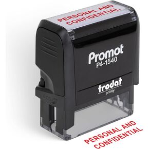 Promot Personal and Confidential - Self Inking Rubber Stamp - Ink Stamps