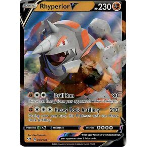 Rhyperior V - 95/189 - Ultra Rare Sword & Shield Darkness Ablaze Singles