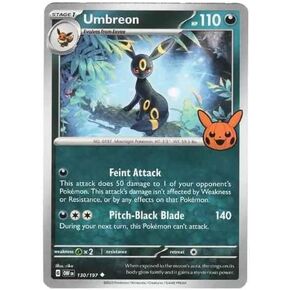 Pokemon - Umbreon 130 - Trick or Trade 2024 - Stamped Halloween Promo