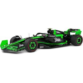 Solido 1:18 Model Car - Kick Clean F1 Team C44 Zhou Guanyu Bahrain GP 2024 Formula 1 Racing Car