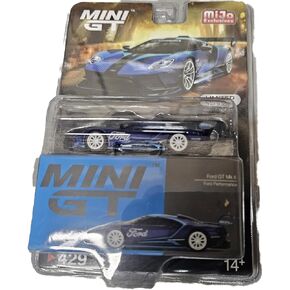 GT MK II Blue with Light Blue Graphics Performance Limited Edition to 2400 Pieces Worldwide 1/64 Diecast Model Car by True Scale Miniatures MGT00429