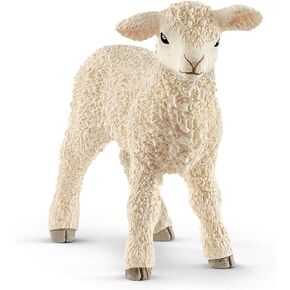 Schleich Farm World, Realistic Farm Animal Toys for Boys and Girls, Baby Lamb Toy Figurine