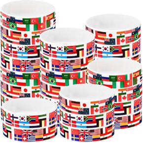 60 PCS International World Country Flags أساور السيليكون أساور السيليكون الأمريكية France China India Flags Wristbands International Events Events Party Forms حول اللوازم المكتبية العالمية