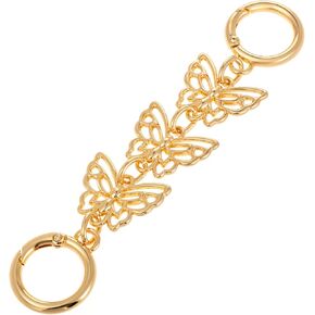Butterfly Purse Extender Chain, Alloy Gold Purse Strap Extender Beautiful Practical Purses Chain Strap for Handbags Shoulder Bag Wallet Making Supplies