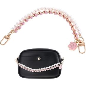 Pearl Purse Chain Extender Gold Handbag Straps Metal Shoulder Crossbody Bagst Handle Replacement Charms