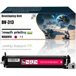 Replacement Parts Developing Unit DV-313 Compatible with Konica Minolta bizhub C258 C308 C368 Printers, Contains Chip and Clear Printing (4 Pack Black)
