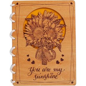 Rose Basket Wooden Cards 6x8 in, Anniversary Card for Her with Romantic Wood Card Design, Love Wood Greeting Card, Happy Anniversary Card Wood, Birthday Cards for Women, Mothers, Wife, Mom