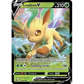 Pokemon – Leafeon V 013/159 – Crown Zenith – Ultra Rare – Foil – Single Card