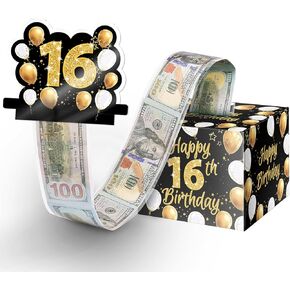 Linelglobal 10th Birthday Cash Gifts, Money Surprise Gift Box with Pull Out Card for Boys Girls