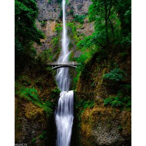 WUIVCTR Paint by Numbers DIY Falls Columbia River Gorge Oregon Canvas Painting Set with Acrylic Pigment Paintbrush for Adults Artwork 16" x 20"