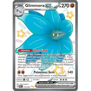 Pokemon - Glimmora ex 218/091 – Paldean Fates - Shiny Full Art Ultra Rare – Single Card