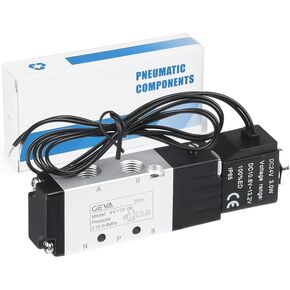 تيار مستمر 12 فولت صمام الملف اللولبي هوائي 2 طريقة مغلقة عادة 1/4 "NPT صمام الهواء الملف اللولبي الكهربائي (صندوق وصلات، 2V025-08) in Kuwait