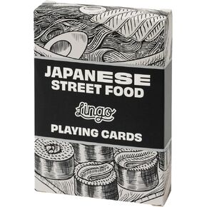 Lingo Japanese Street Food Playing Cards | Japanese Street Food Recipes & Tips Travel Flashcard Deck