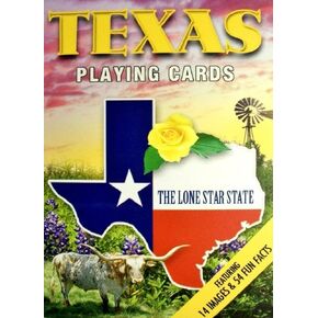 Saddle Mountain Souvenir Texas The Lone Star State Playing Cards