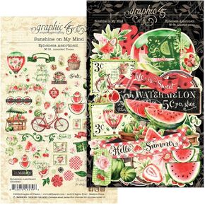Graphic 45- Ephemera Assortment- Sunshine on My Mind, 4502842