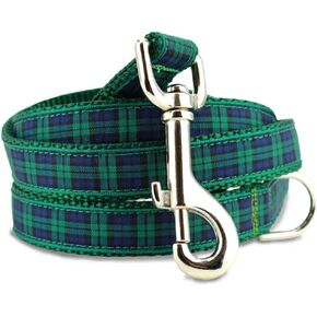 Blackwatch Plaid Dog Leash, 5 Ft Long, 3/4" Wide