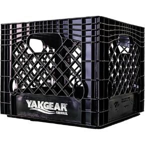 YakGear Deluxe Kayak Milk Crate - Durable Storage Solution with Universal Fit for Kayak Fishing and Boating Accessories | 1 Milk Crate