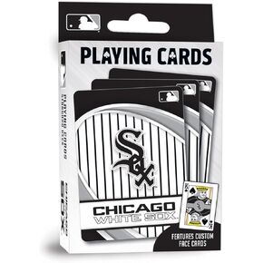 MasterPieces Officially Licensed MLB Chicago White Sox Playing Cards - 54 Card Deck for Adults
