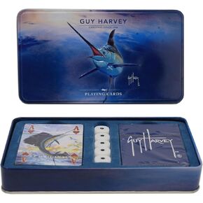 Rivers Edge Products Guy Harvey Cards & Dice Tin