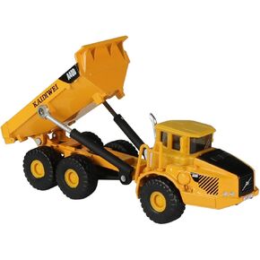 1/87 Scale Diecast Articulated Dump Truck – Metal Construction Vehicle Model, Toy Truck for Collectors & Kids, Yellow