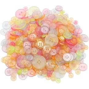 Lilaly 200-300pcs Pcs Strange Shape Resion Buttons for Crafts, 4 Holes Assorted Sizes Resin Buttons, for Crafting, Arts, DIY, Decoration, Sewing (Strange Shape)
