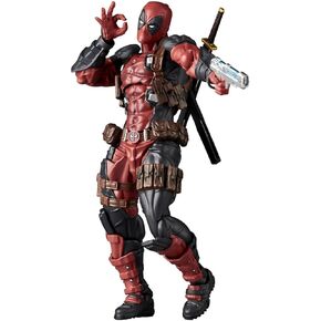 Kaiyodo Revoltech Amazing Yamaguchi Deadpool Ver. 2.5, Total Height: Approx. 6.7 inches (170 mm), Non-scale, PVC & ABS, Painted Action Figure, NR050