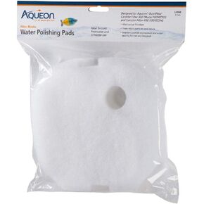 Aqueon Filter Media 24 Water Polishing Pads White, Large 2ct